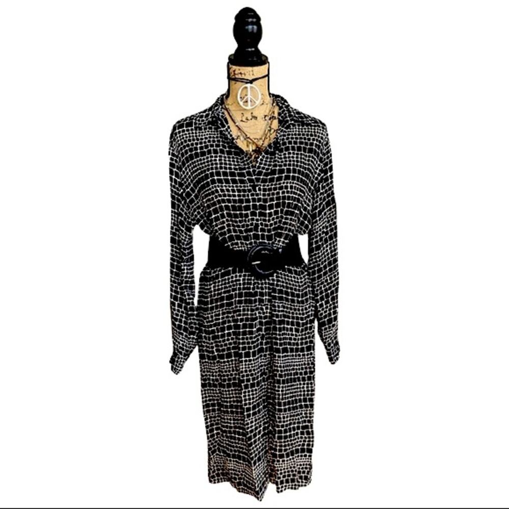 ESSENCIAL DRESS CO shirt dress button down or swimwear cover-up size 12 MEDIUM